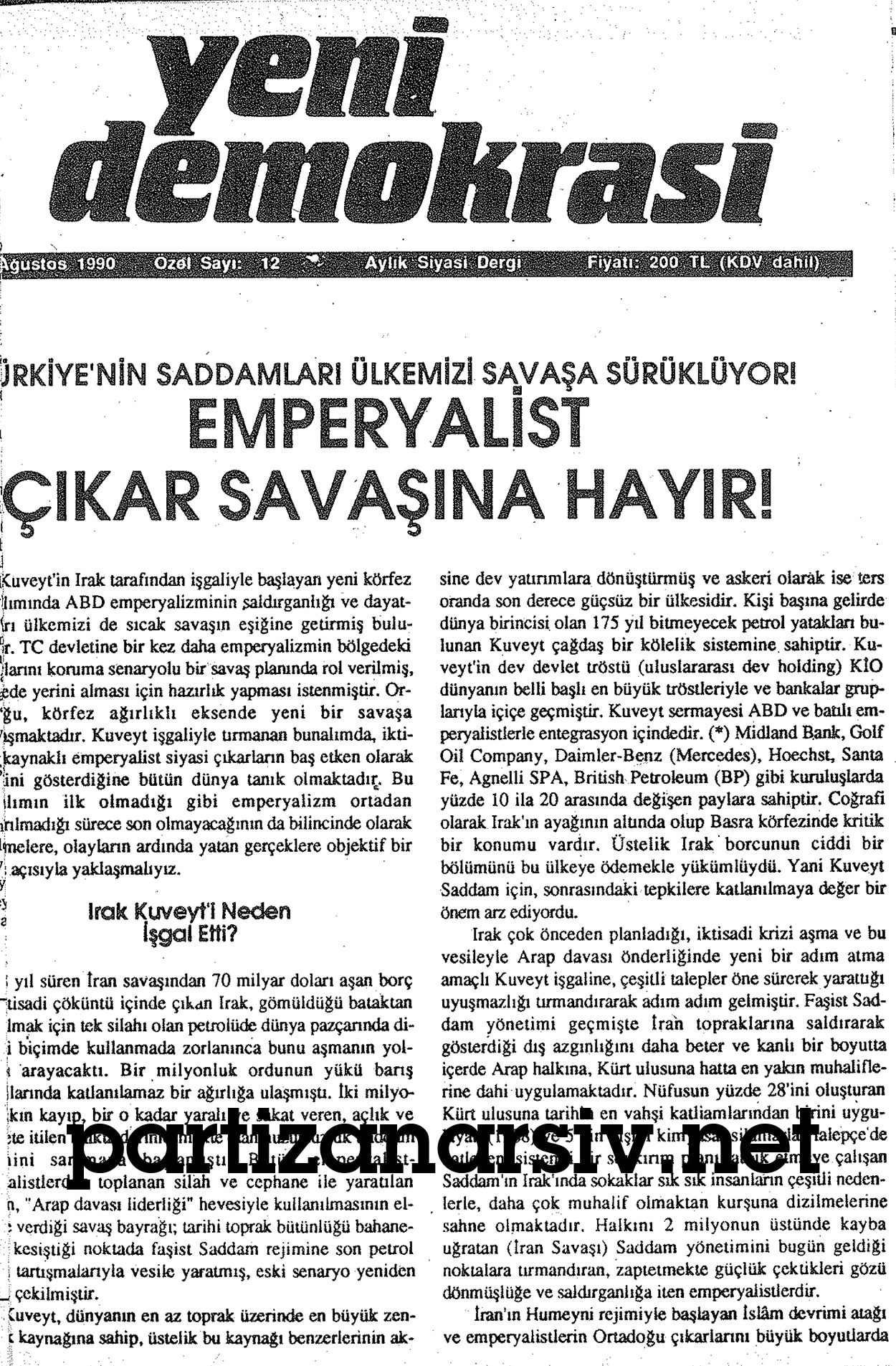 Sayı os13 Nısan 1987