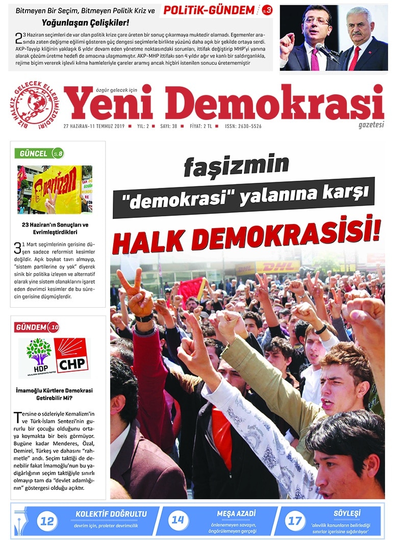 Yeni Demokrasi Sayı 38