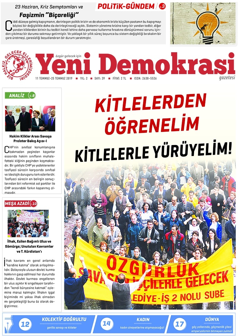 Yeni Demokrasi Sayı 39