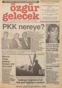 Özgür Gelecek Gazetesi Sayı 1