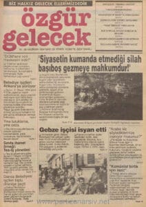 Özgür Gelecek Gazetesi Sayı 29