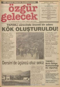 Özgür Gelecek Gazetesi Sayı 37