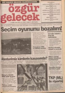 Özgür Gelecek Gazetesi Sayı 36