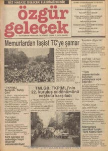 Özgür Gelecek Gazetesi Sayı 28