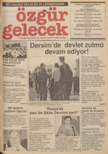 Özgür Gelecek Gazetesi Sayı 38