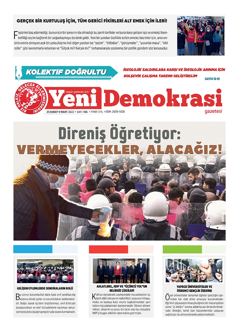 Yeni Demokrasi Sayı 106