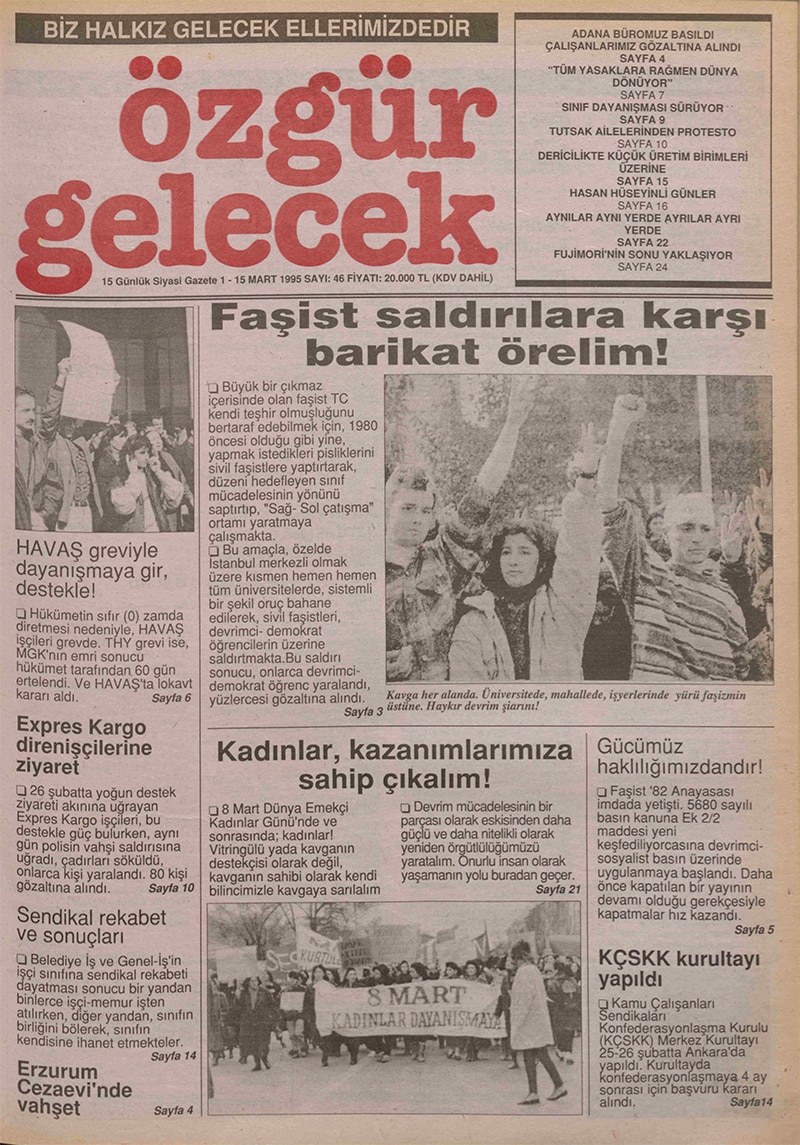 Özgür Gelecek Gazetesi Sayı 46