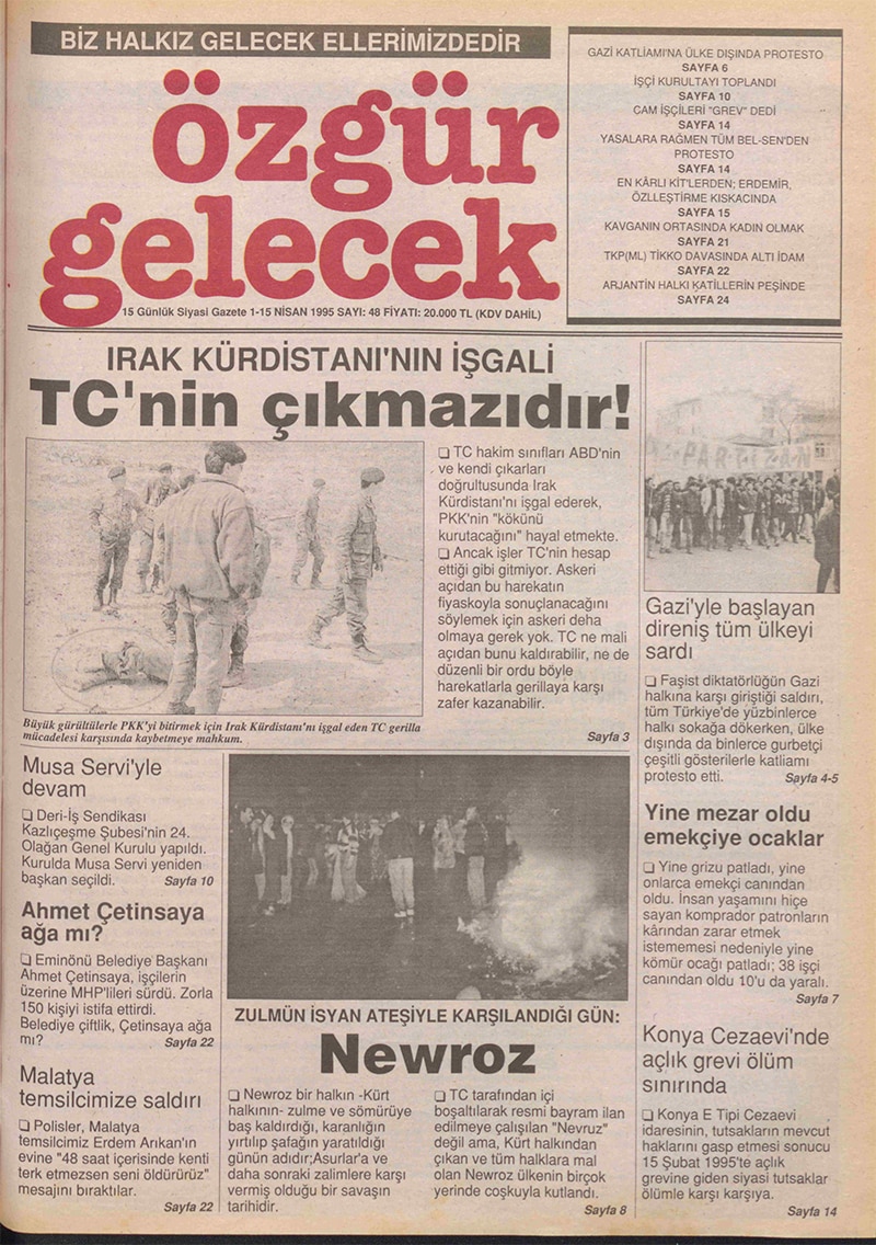 Özgür Gelecek Gazetesi Sayı 48