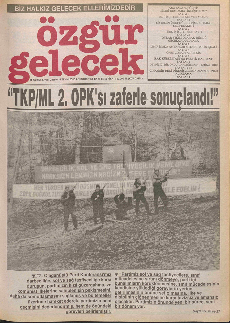 Özgür Gelecek Gazetesi Sayı 55-56