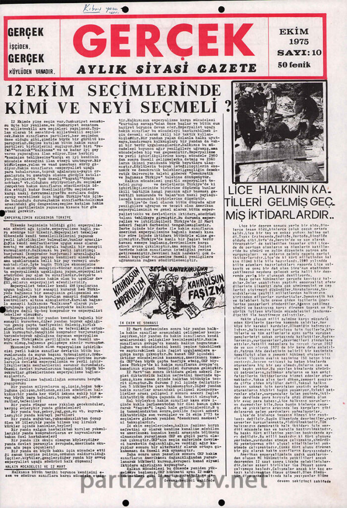 Gerçek Gazetesi Sayı 10