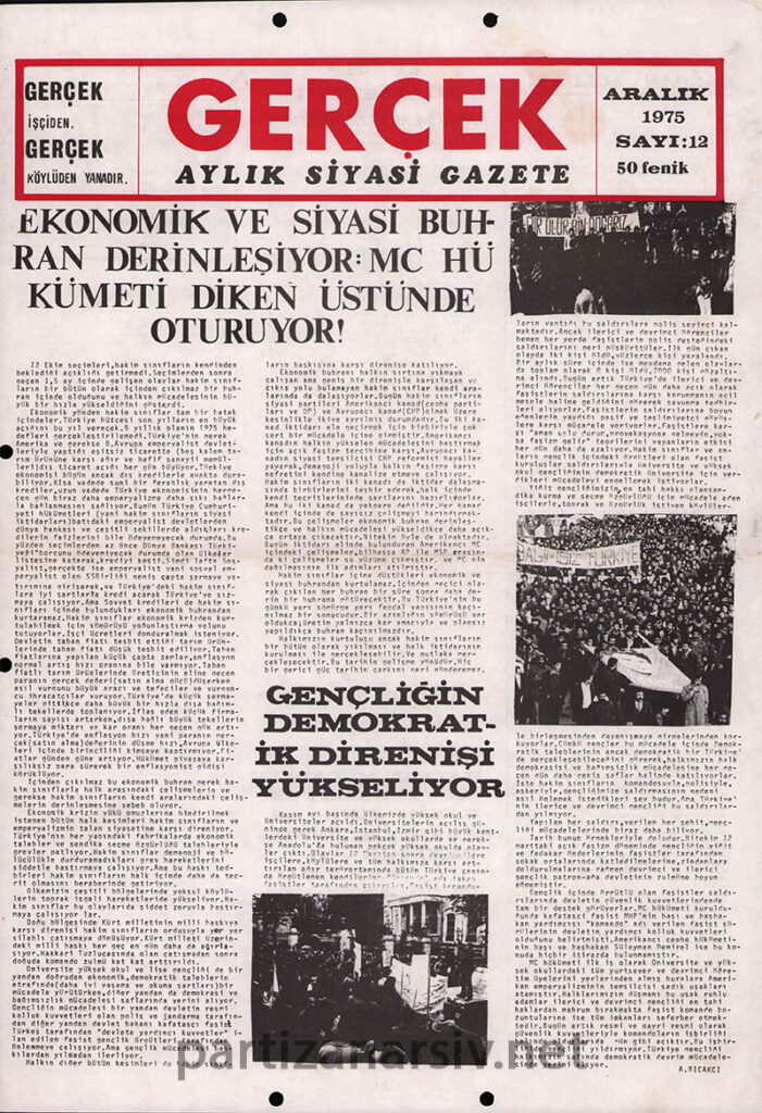 Gerçek Gazetesi Sayı 12