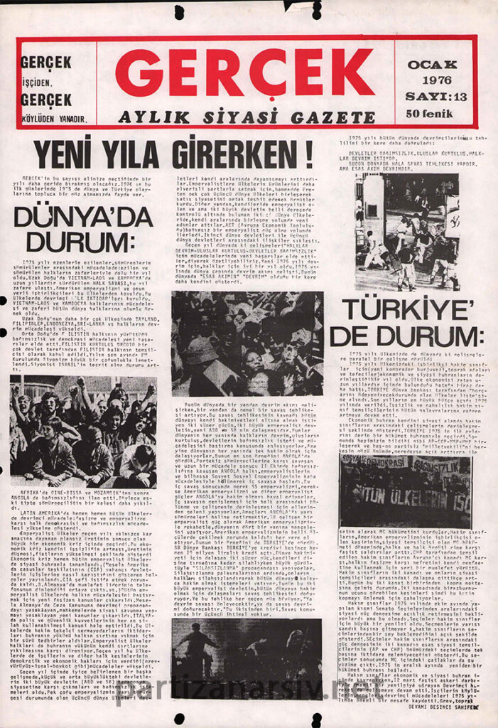 Gerçek Gazetesi Sayı 13