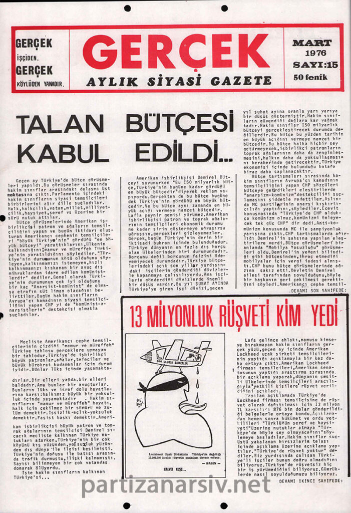 Gerçek Gazetesi Sayı 15