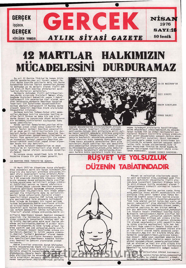 Gerçek Gazetesi Sayı 16