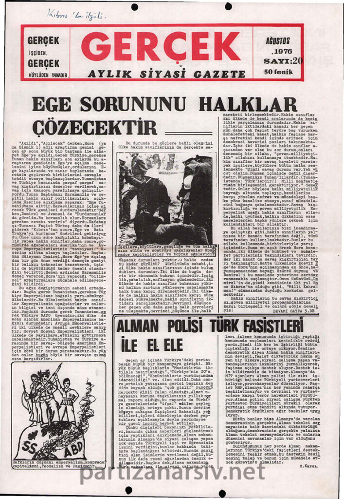 Gerçek Gazetesi Sayı 20