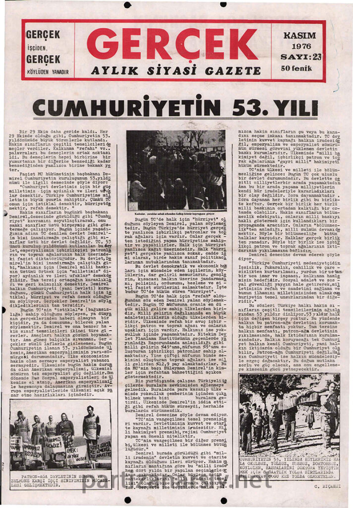 Gerçek Gazetesi Sayı 23