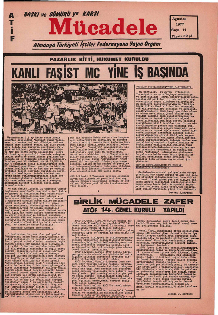 Mücadele Gazetesi Sayı 11