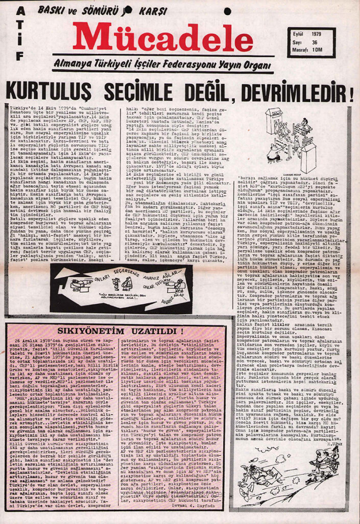 Mücadele Gazetesi Sayı 36