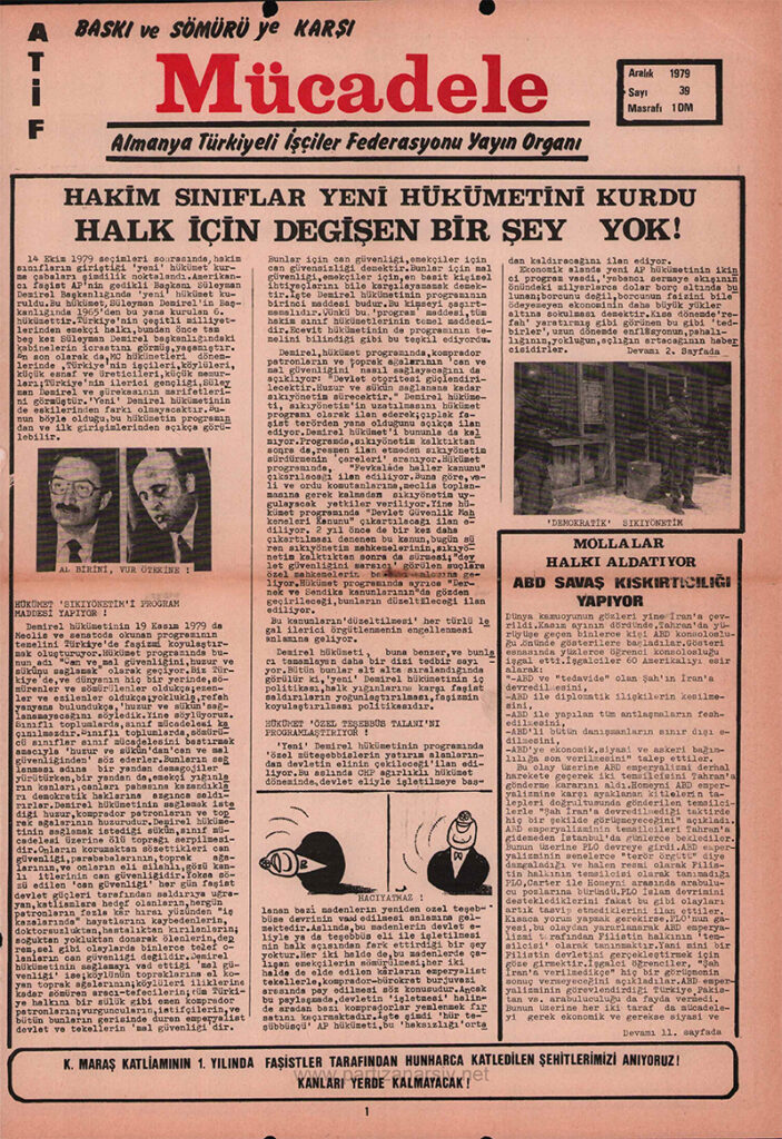 Mücadele Gazetesi Sayı 39