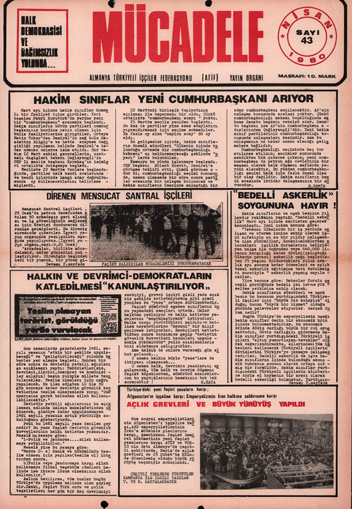 Mücadele gazetesi sayı 43